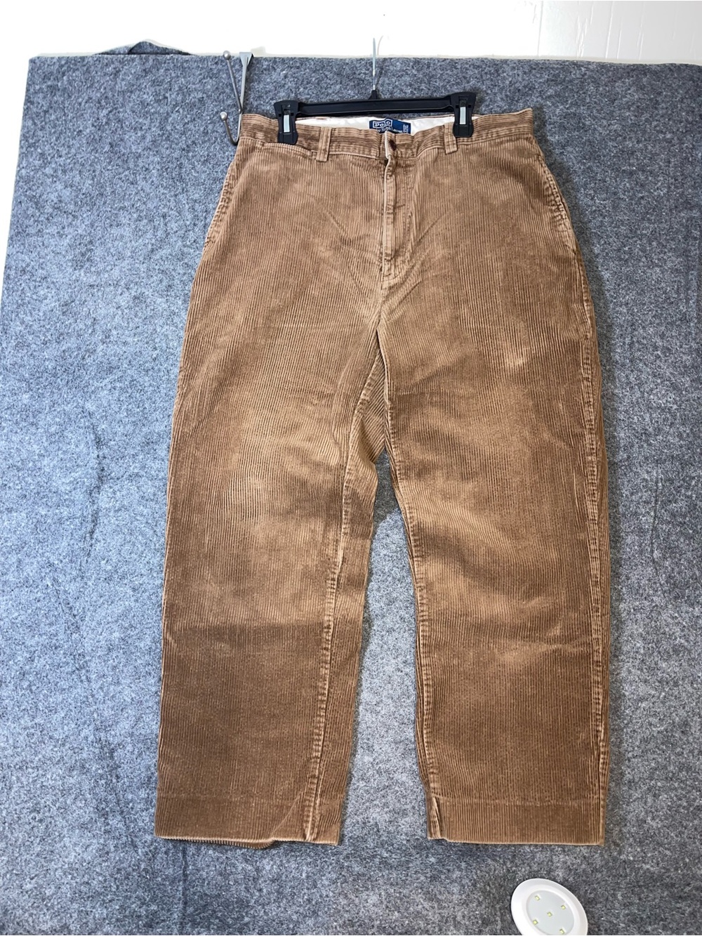 Polo Ralph Lauren Philip Brown Heavy Corduroy Pants Men's 36x32 (36x29) Vtg